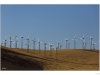 Wind turbines installed on the Alatamont pass near the San Francsico Bay.