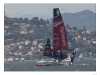 Team New Zealand nearly capsizing