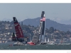 Team New Zealand nearly capsizing