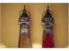 Oil lamps made of morocco's pattern left outdoor.