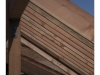 Wood roof being built in California