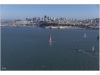 AC 45 of the America's cup training in front of San Francisco