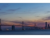 The bay bridge by night