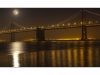 Panorama: Moonrise over the Bay Bridge