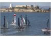 Fleet race training in front of Alcatraz