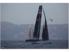 Oracle Team USA Spithill is no letting anyone pass them