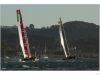 Luna Rossa and Artemis White racing to the finish line