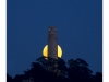 Full moon behind the Coit tower in San Francisco.