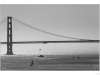 View of the Golden Gate bridge from Angel Island