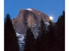 Full moon rising over the half-dome