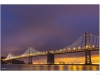 The bay bridge with its new lights.
