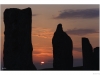 The Callanish Stones (or "Callanish I"), Clachan Chalanais or Tursachan Chalanais in Gaelic, are situated near the village of Callanish (Gaelic: Calanais) on the west coast of the isle of Lewis, in the Outer Hebrides (Western Isles), Scotland.